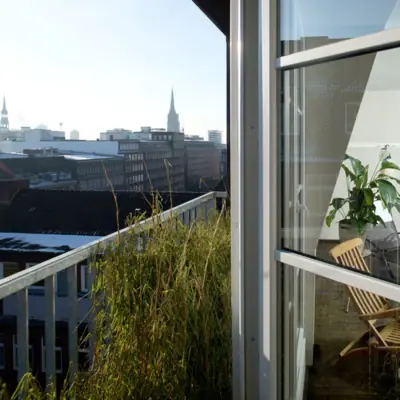 Blick über die Dächer Hamburgs