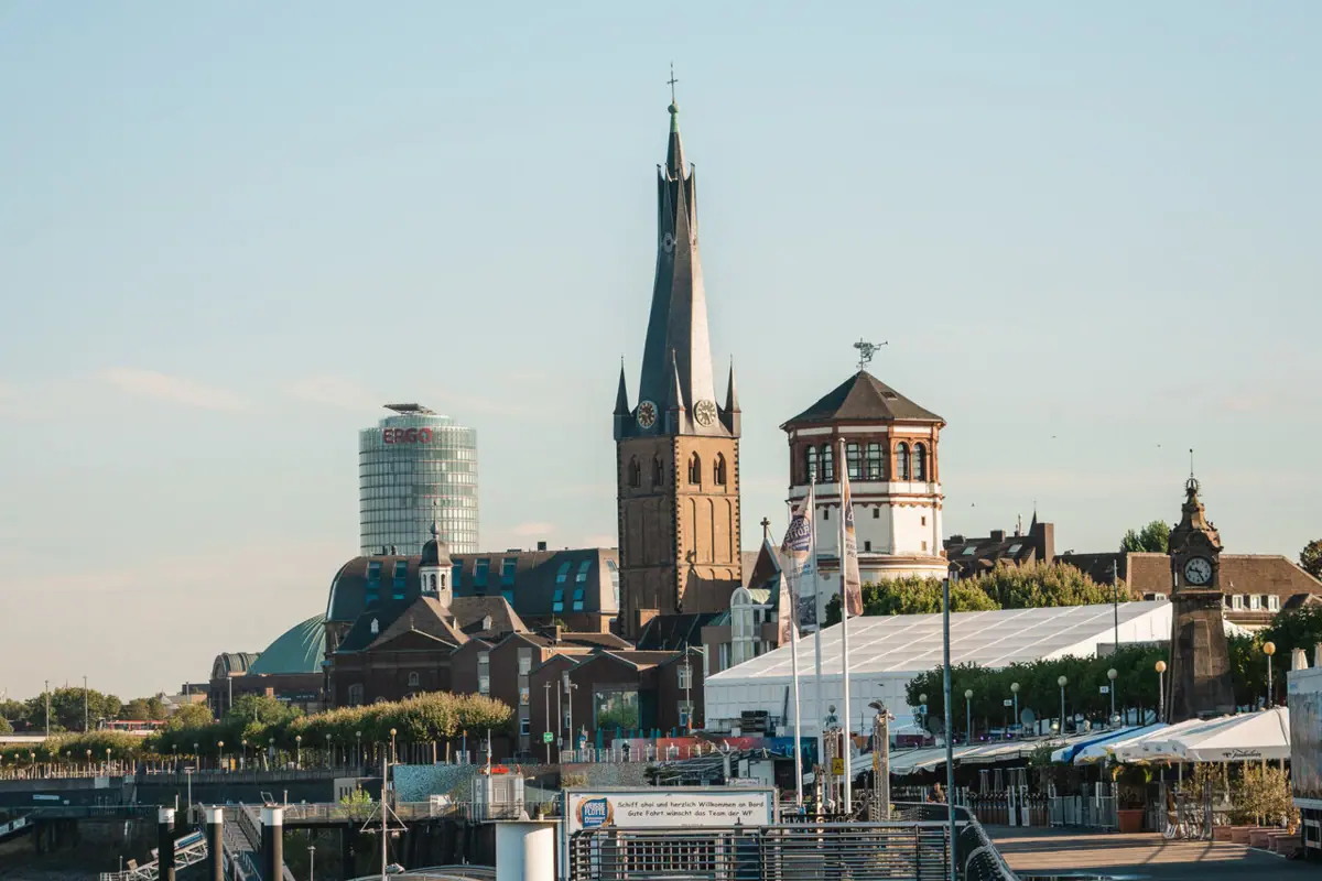 Düsseldorf Altstadt Blick auf die Düsseldorf Altstadt