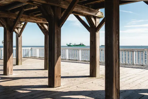 Alte Liebe Aussichtsplattform Alte Liebe Aussichtsplattform Cuxhaven mit Blick auf die Nordsee.