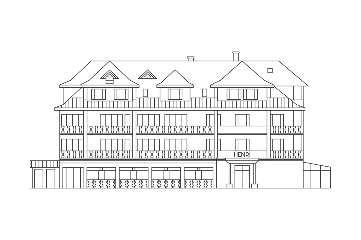 Zeichnung des HENRI Garmisch-Partenkirchen